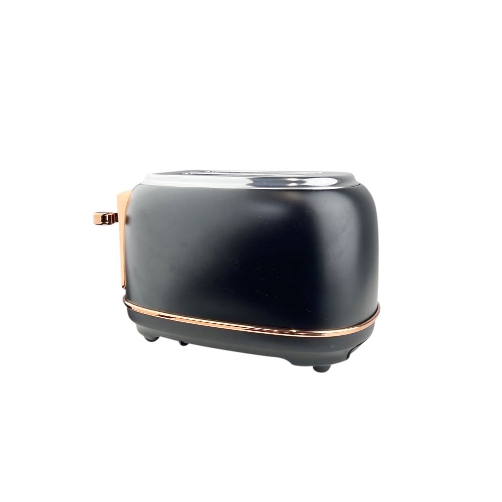 Toaster Heritage Schwarz Silberfarben Kupferfarben