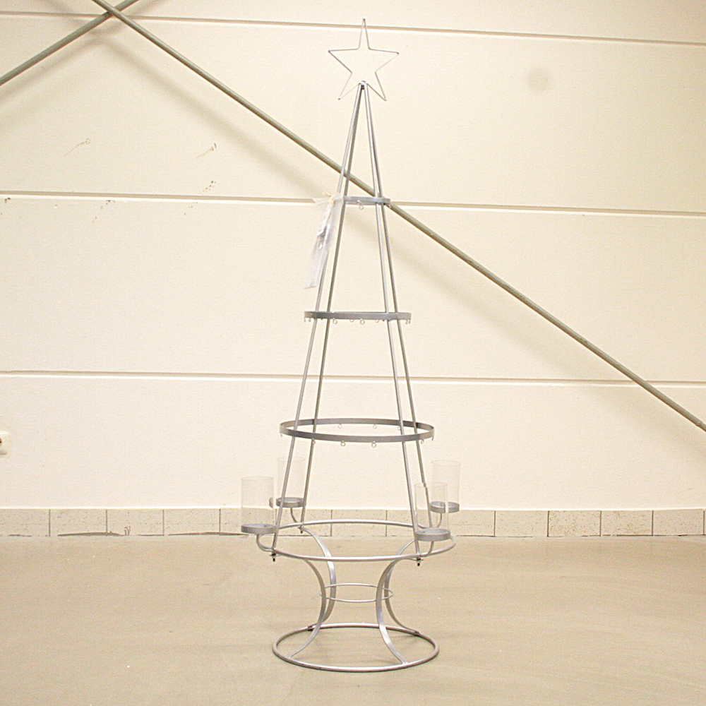 Deko Objekt Weihnachtsbaum Metall/ Glas, ca. H150 cm