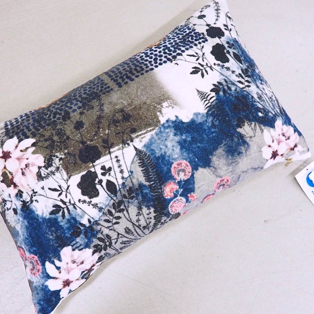 Kissen Clea Blau Grau 50 x30 cm