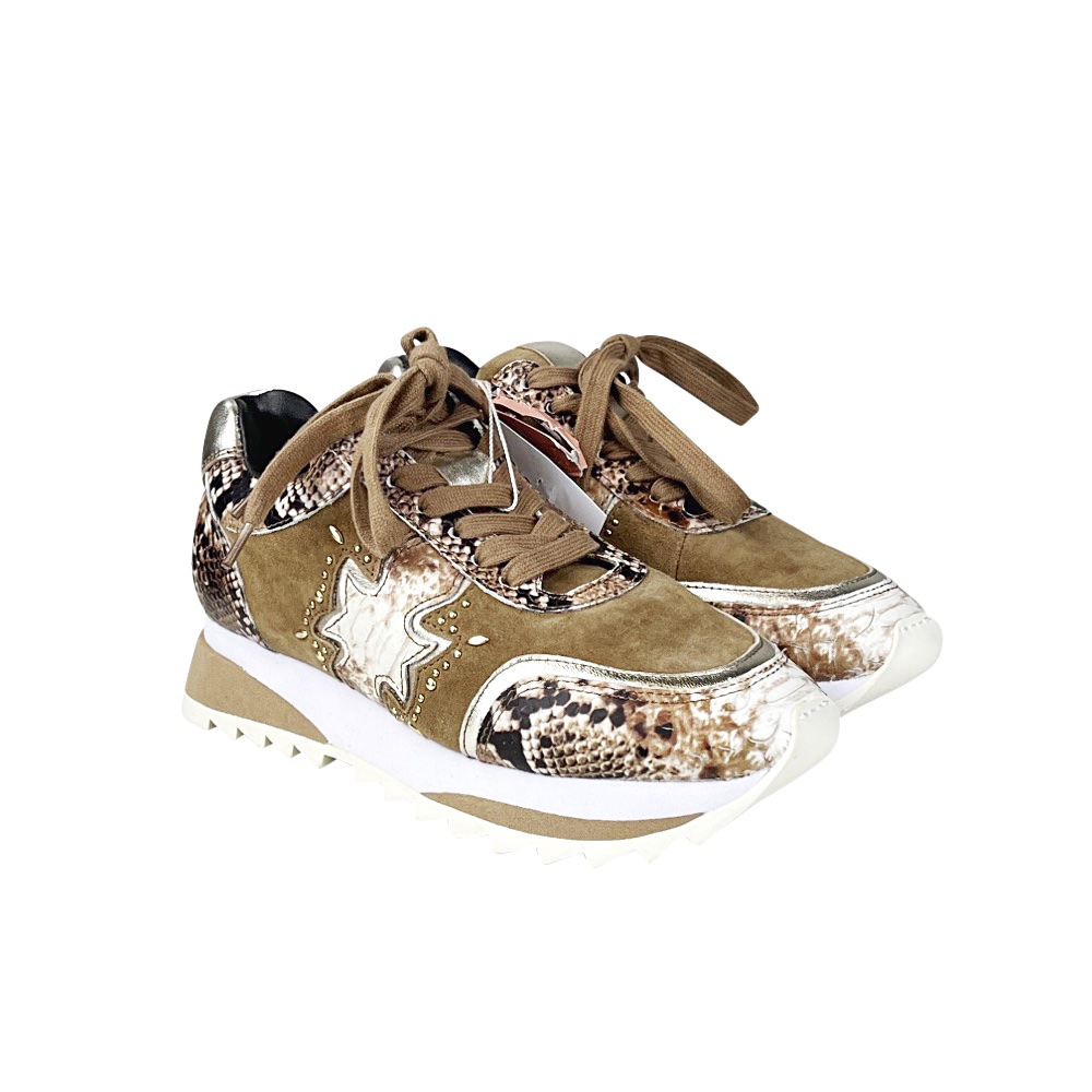 Sneaker Gr. 37 cognac Animal Print