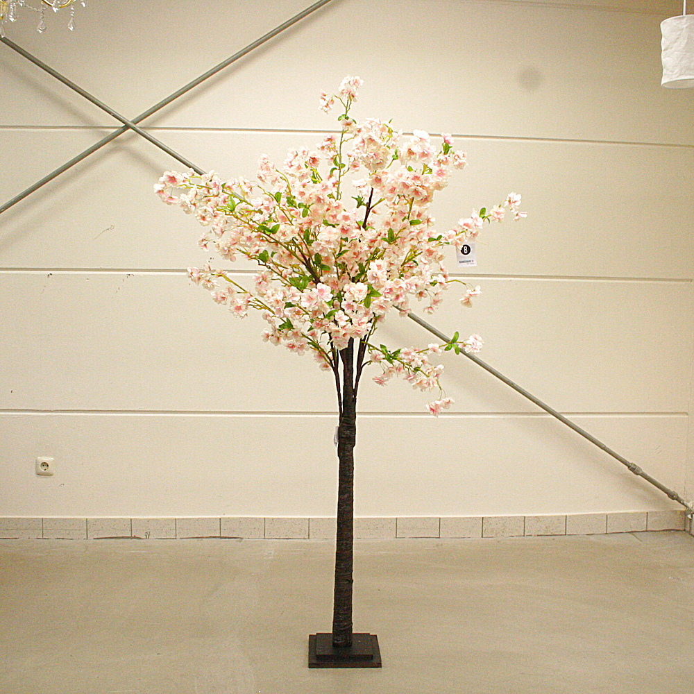 Kunstpflanze Kirschbaum rosa Polyester Kunststoff ca. H180 cm