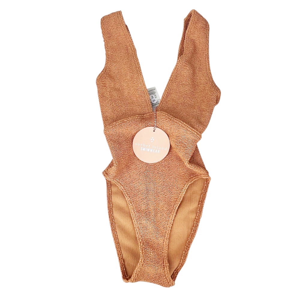 Badeanzug Ariel Polyester Elastan Beige