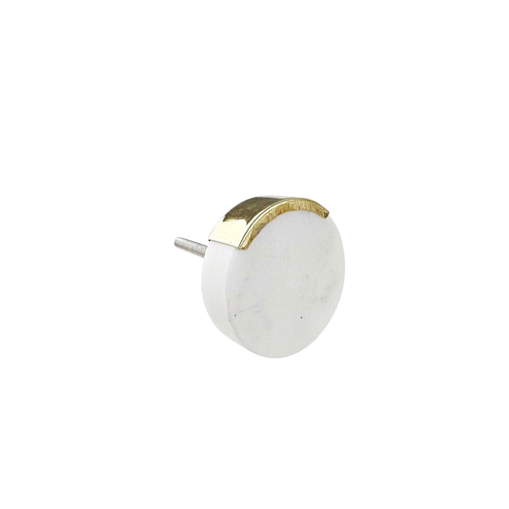 6x Marmor-Wandhaken Circle Marmor Metall