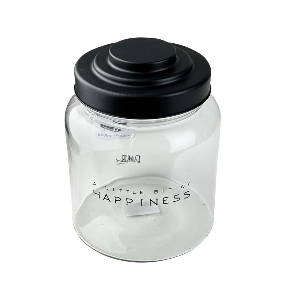 Aufbewahrungsglas Happiness Glas Metall