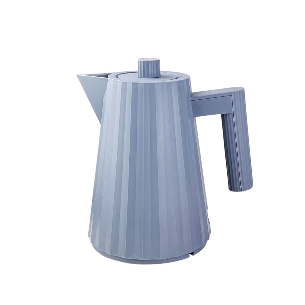 Wasserkocher Plissé mit strukturierter Oberfläche 1 L Blau