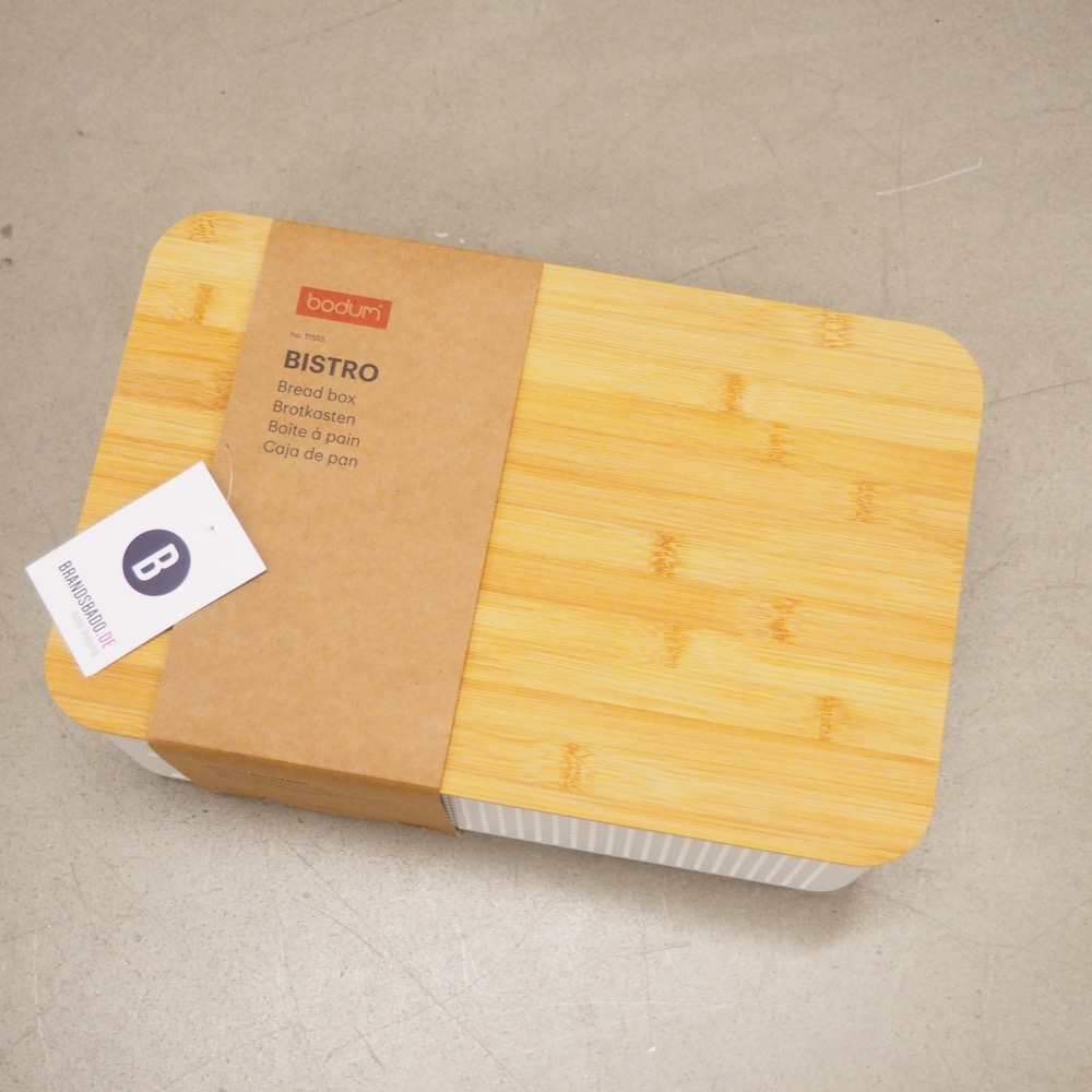 Brotkasten Bistro Kunststoff Bambus 37x14x24 cm