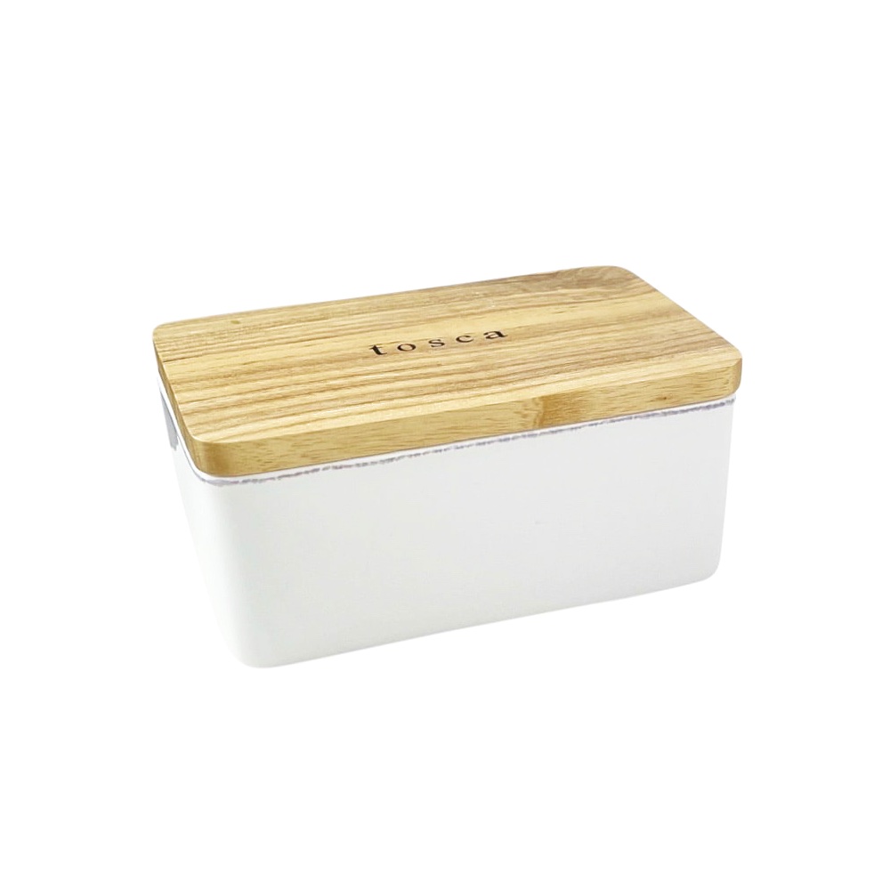 Butterdose Tosca Holzdeckel Eschenholz