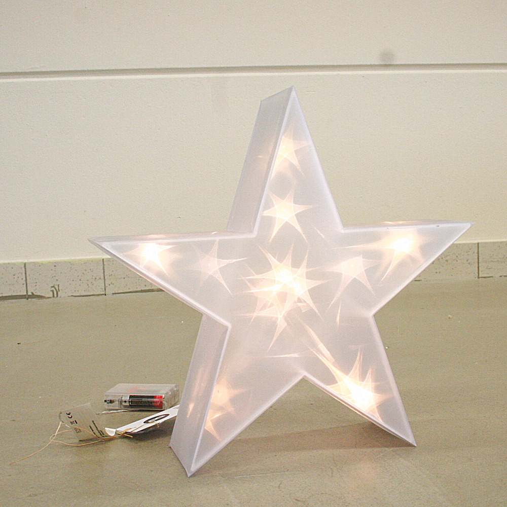 Deko-Objekt 3D-Stern beleuchtet groß ø36cm