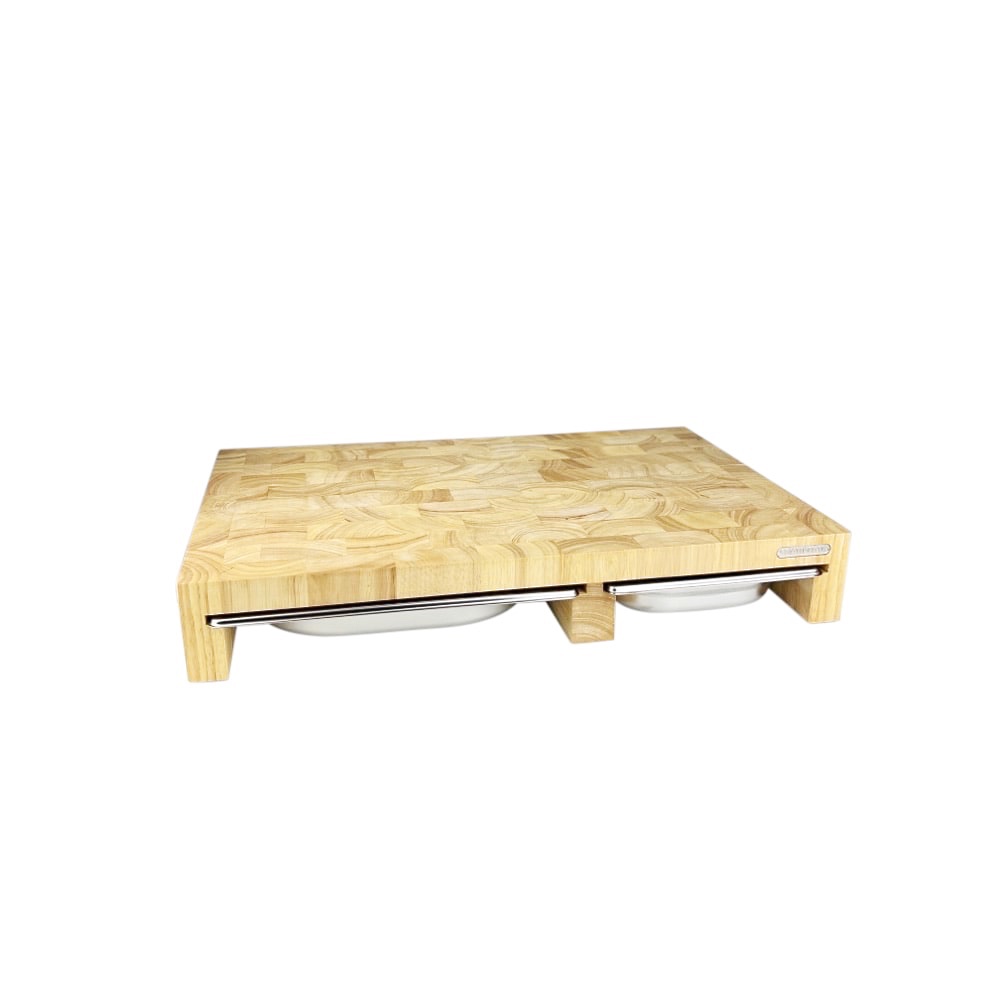 Schneidebrett Eve 3 Schubladen Mangoholz Edelstahl