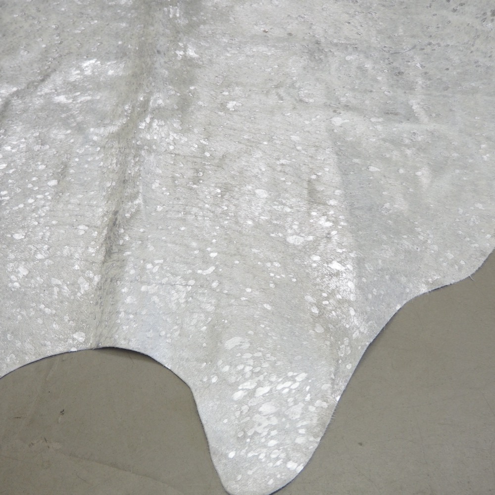 Kuhfell silberfarben Grau 100% Rinderfell ca. 240 x 160cm