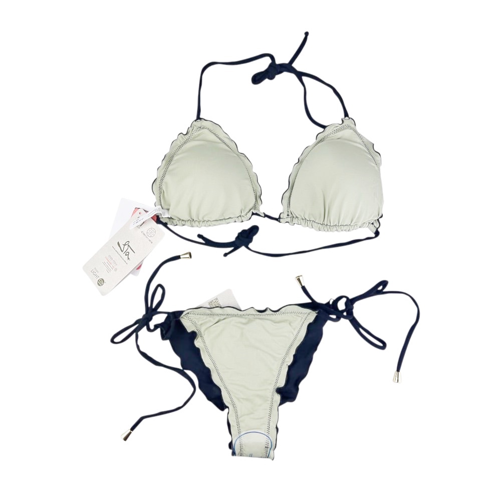 4-in-1-Wende-Bikini Ibiza L Schwarz Grün