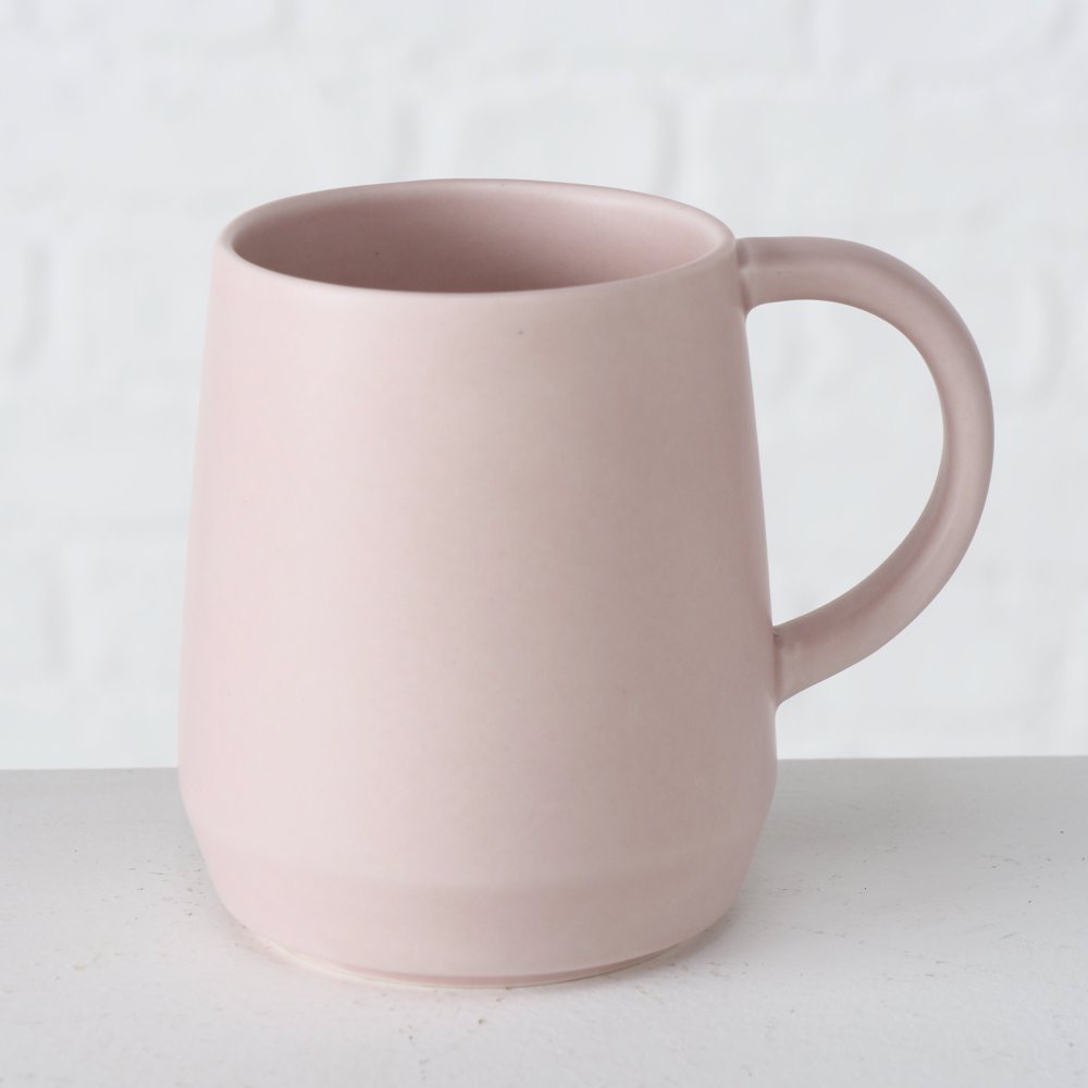 6x Becher Diary rosa Trinkbecher Kaffeetassen Kaffee Tasse Keramik Mug