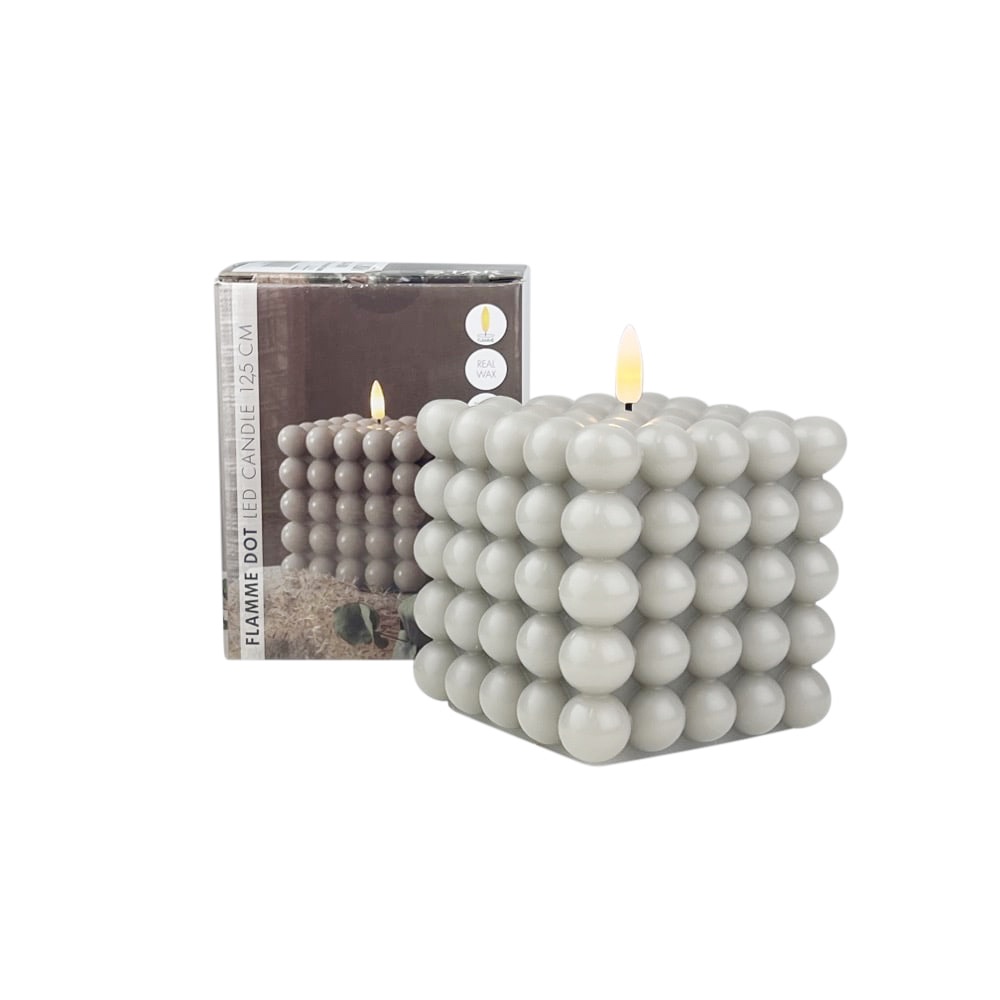 Batteriebetriebene LED-Kerze Bolle Flackerfunktion Timer