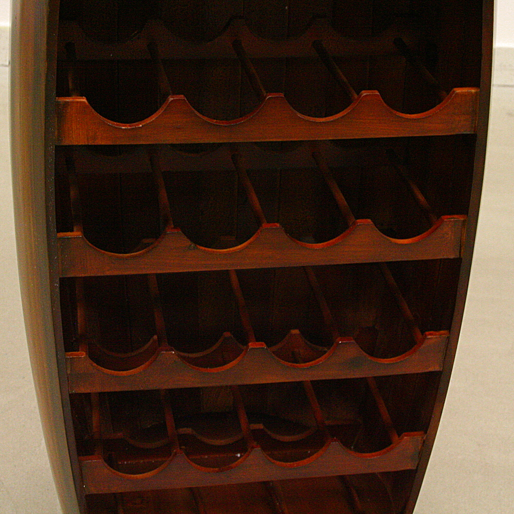 Flaschenregal Weinfass Regal Groß Wein bis 23 Flaschen H99cm