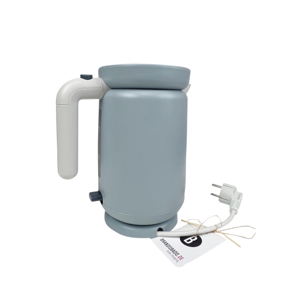 Wasserkocher Foodie grau 1 L Edelstahl Kunststoff
