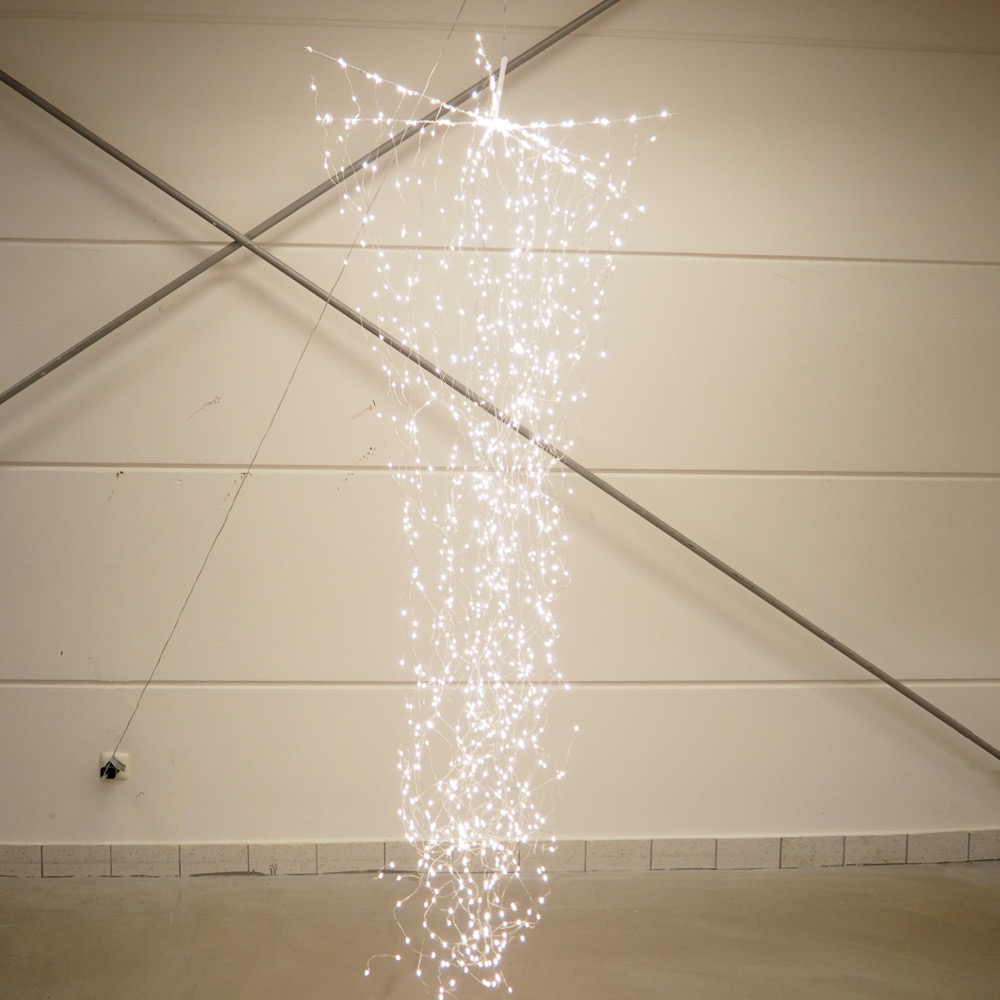 LED-Objekt Wasserfall 1152 LEDs ca. 230 cm lang Gingar