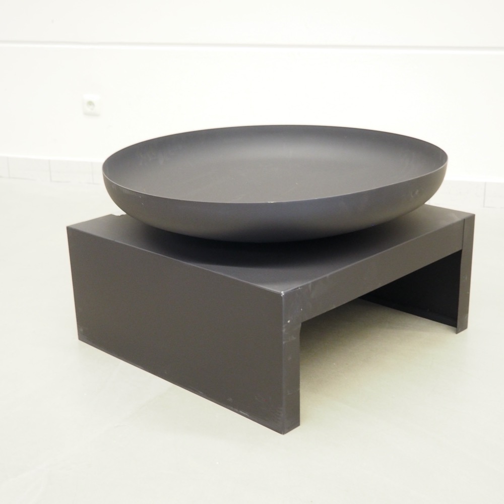 Feuerschale Bowl schwarz Stahl