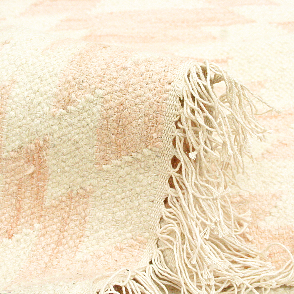 Handgetufteter Wollteppich Farum 120 x 180 cm rosé creme