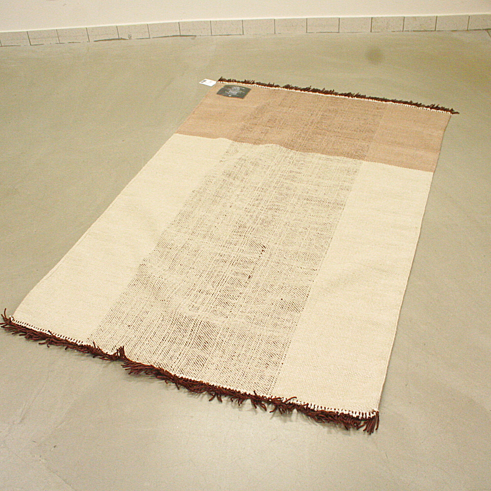 Handgewebter Wollteppich Coast 120 x 180 cm braun