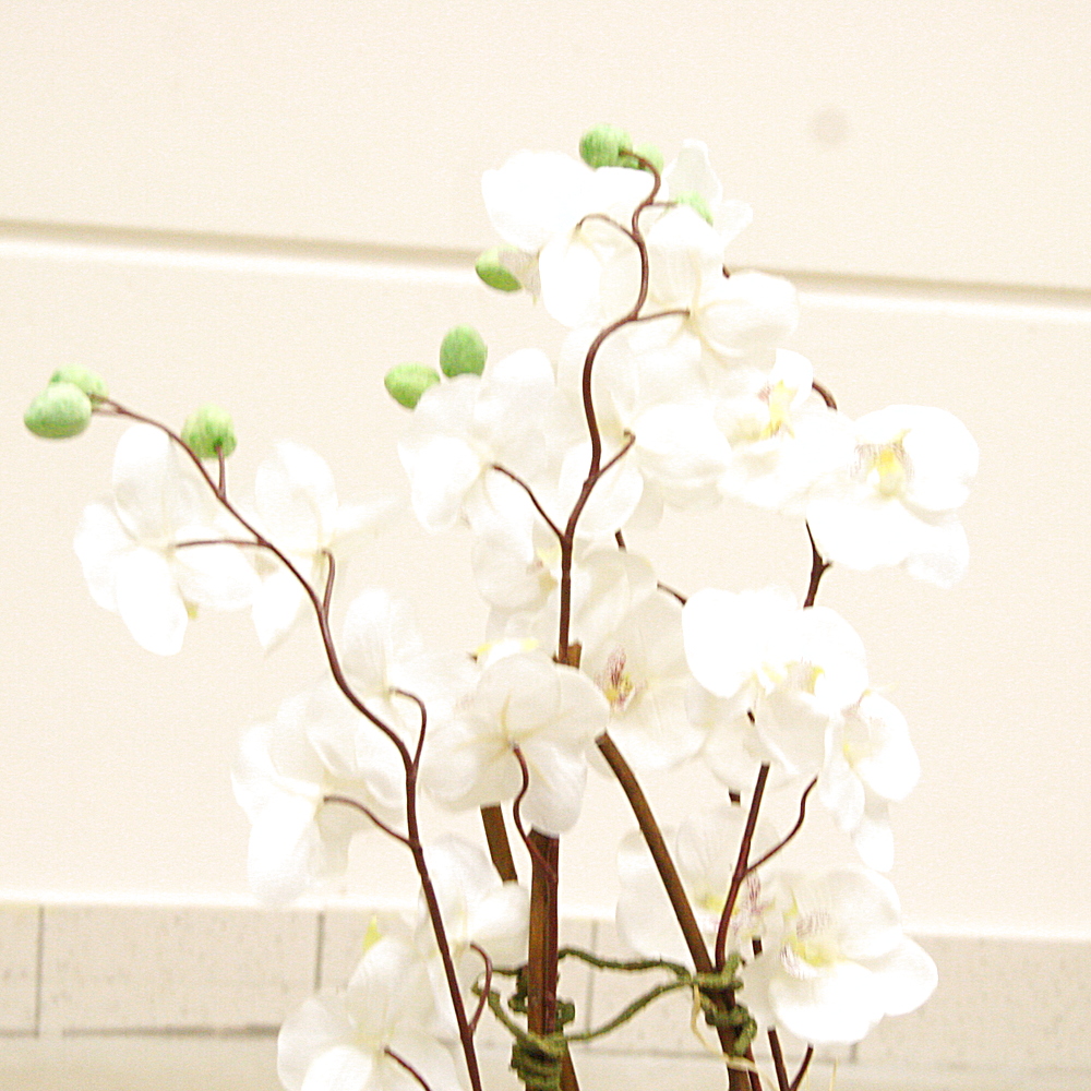 Kunstpflanze Orchideentopf Keramiktopf modern H 60 cm