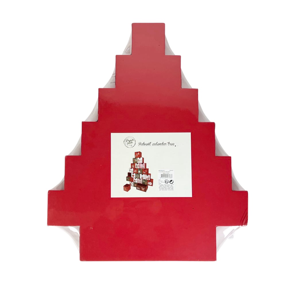 Adventskalender Tempus Paper Rot