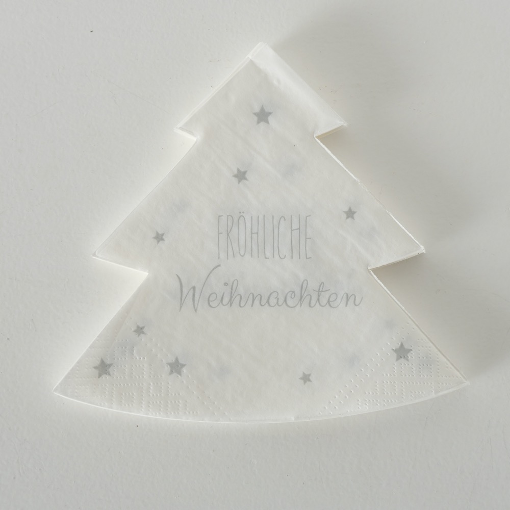 Servietten Tanny 12 tlg. 2 sort. Mehrfarbig, Spruch/Text Weihnachten