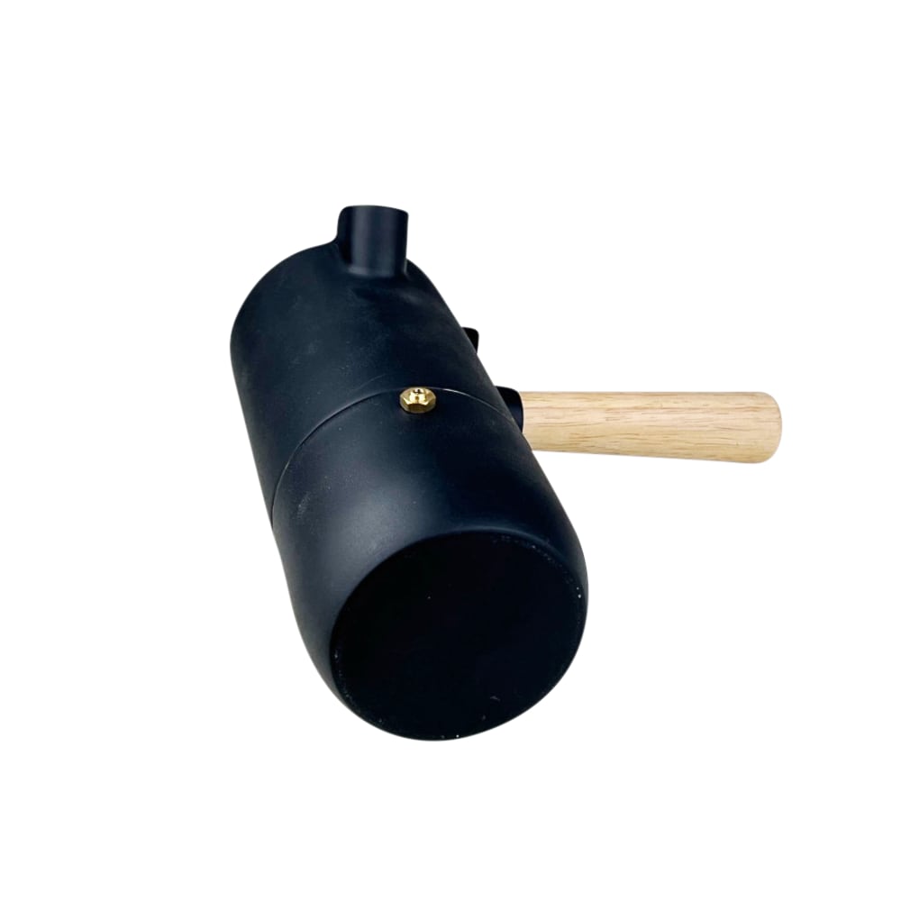 Espressokocher Collar Schwarz Edelstahl Holz