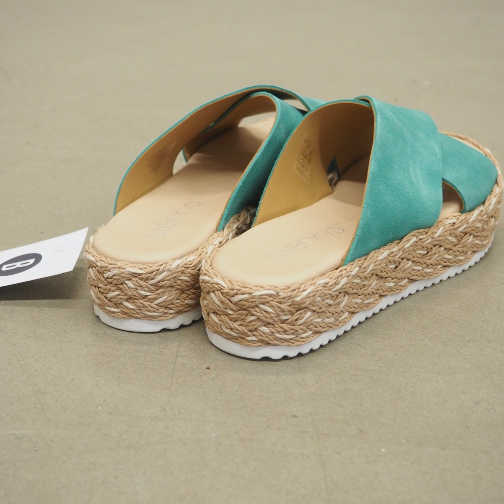 Plateausandale türkis Gr. 38 Espadrille Sandale