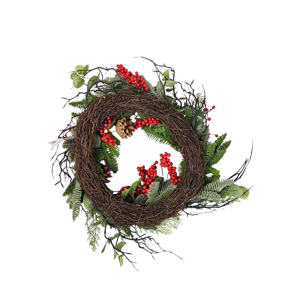 Künstlicher Weihnachtskranz Addy Ø 40 x H 10 cm