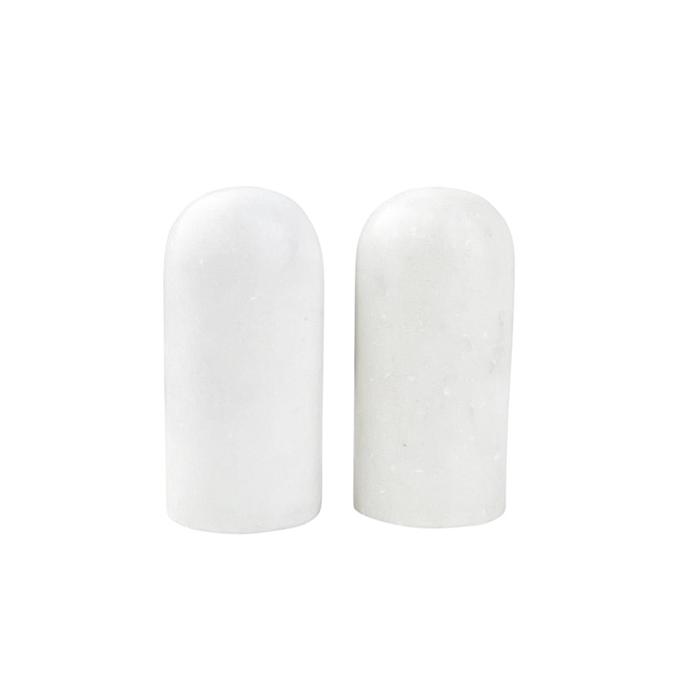 Marmor Salz- und Pfefferstreuer Isop 2er-Set modern hell