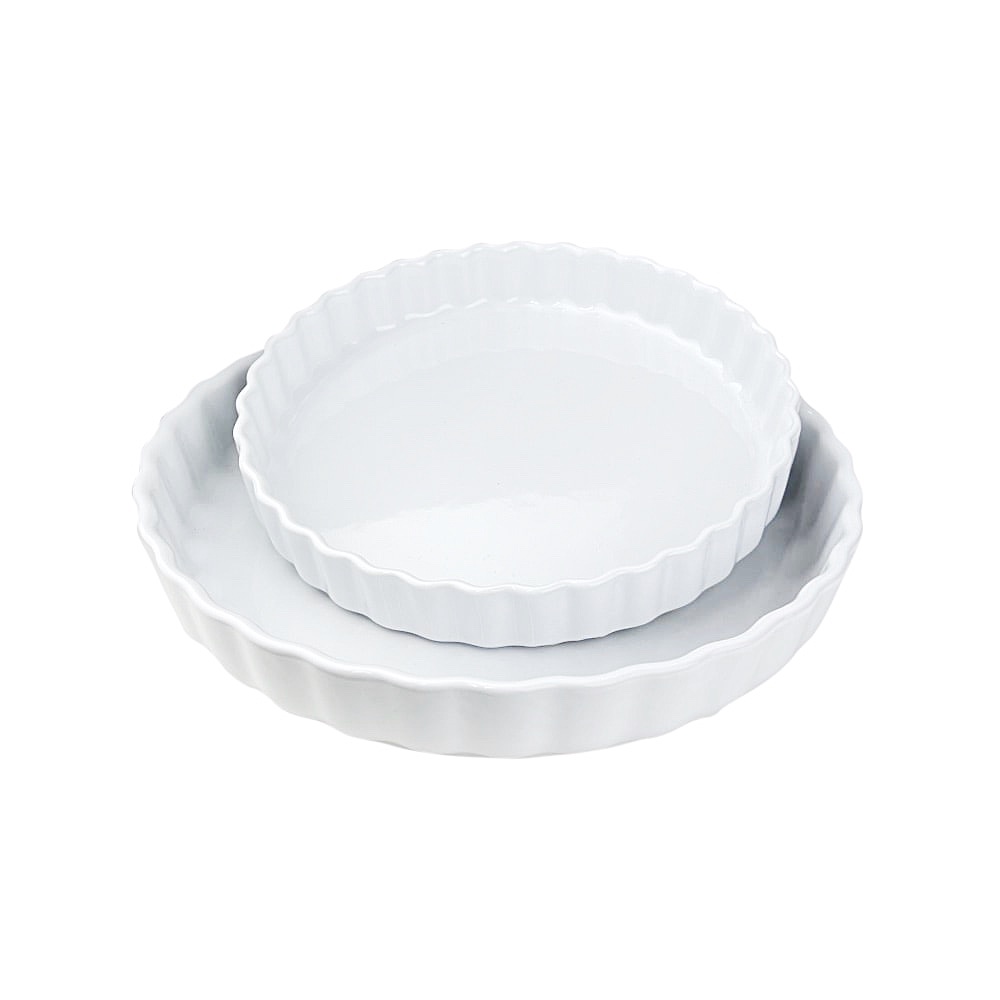 Backformen-Set Aroma Porzellan Weiß 2-teilig