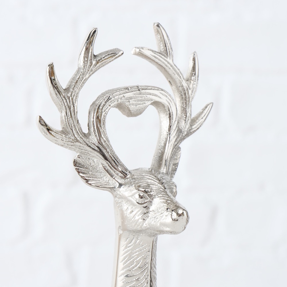 Flaschenöffner Terlan Hirsch H 5 cm L 17 cm Aluminium silber