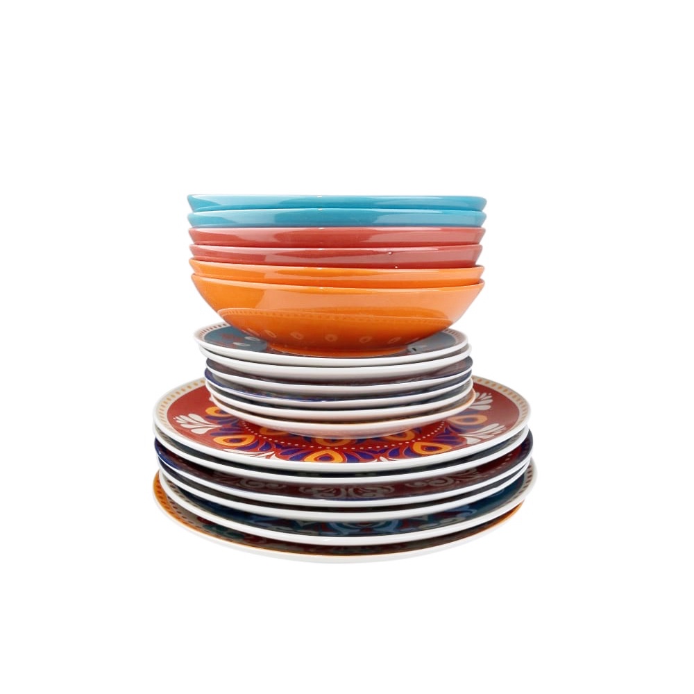Geschirr-Set Shiraz Porzellan 6 Personen 18 teilig