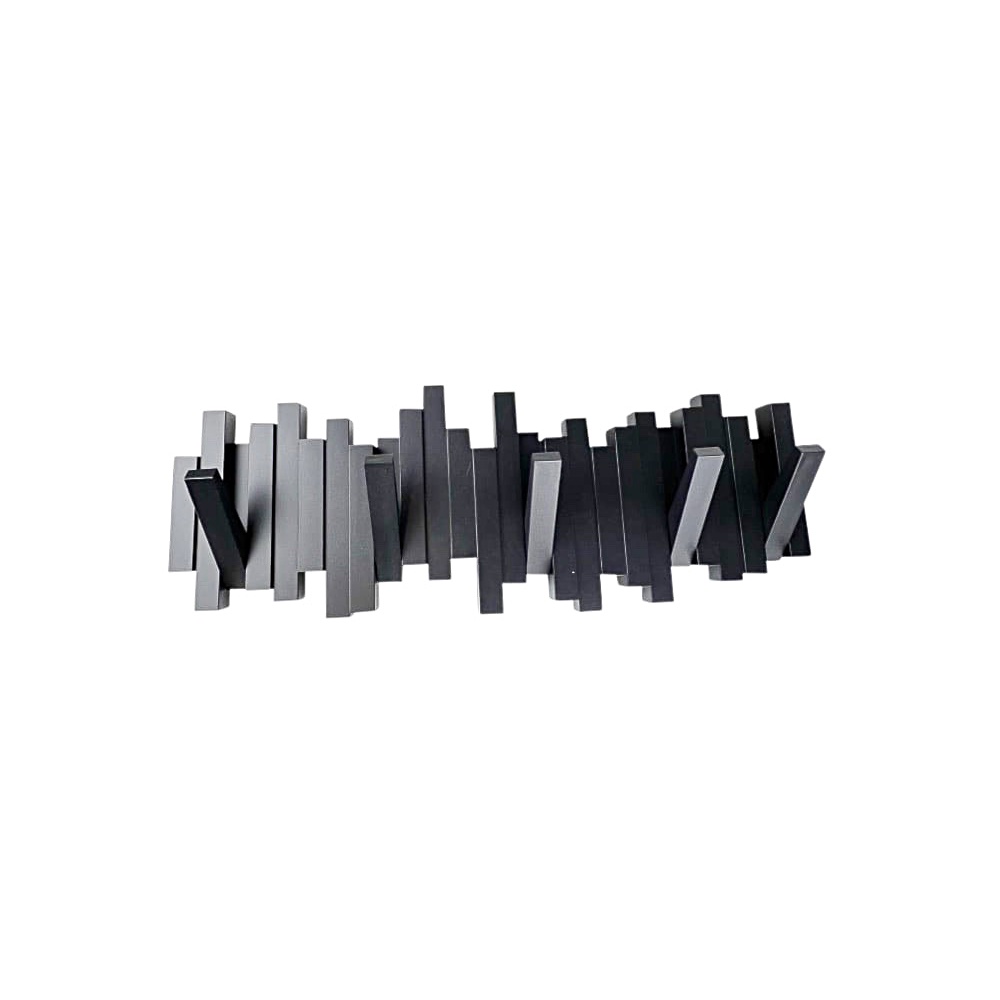 Designer Garderobenleiste Quan schwarz B 48 cm