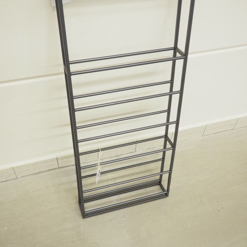 Hängeregal Vino schwarz Metall ca. B40xT9xH100cm Deko