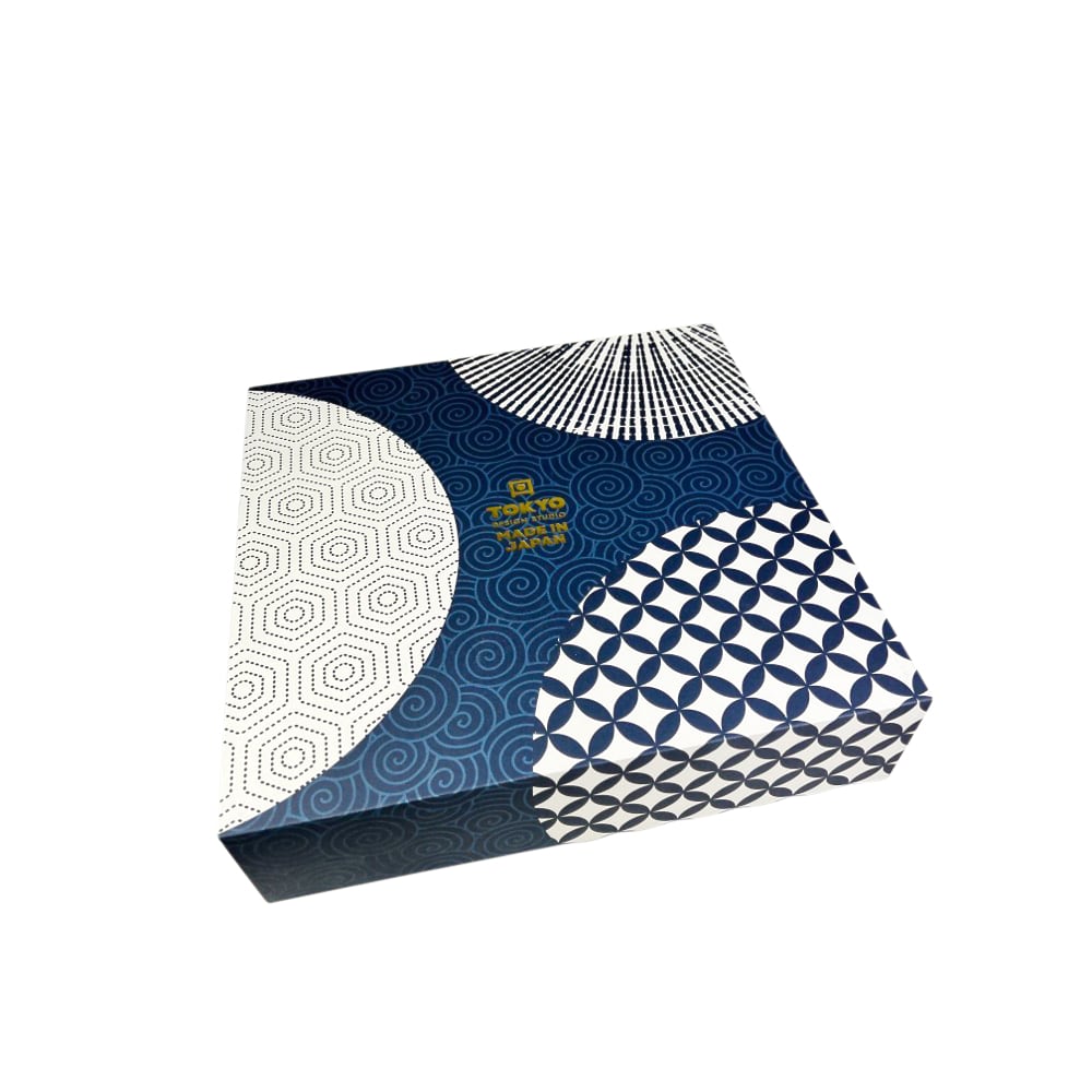 4-tlg. Müslischalen-Set Kotobuki Blau Weiß Rund