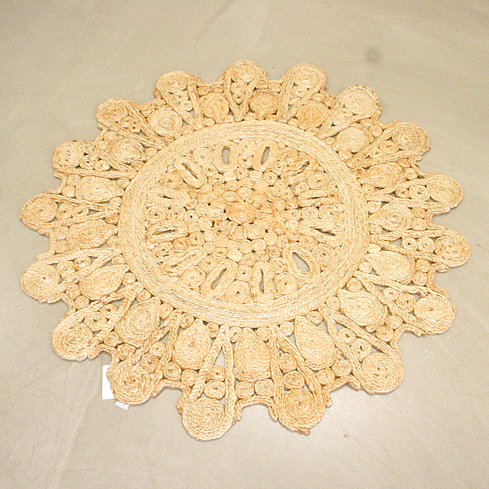 Juteteppich rund Ø ca. 120cm
