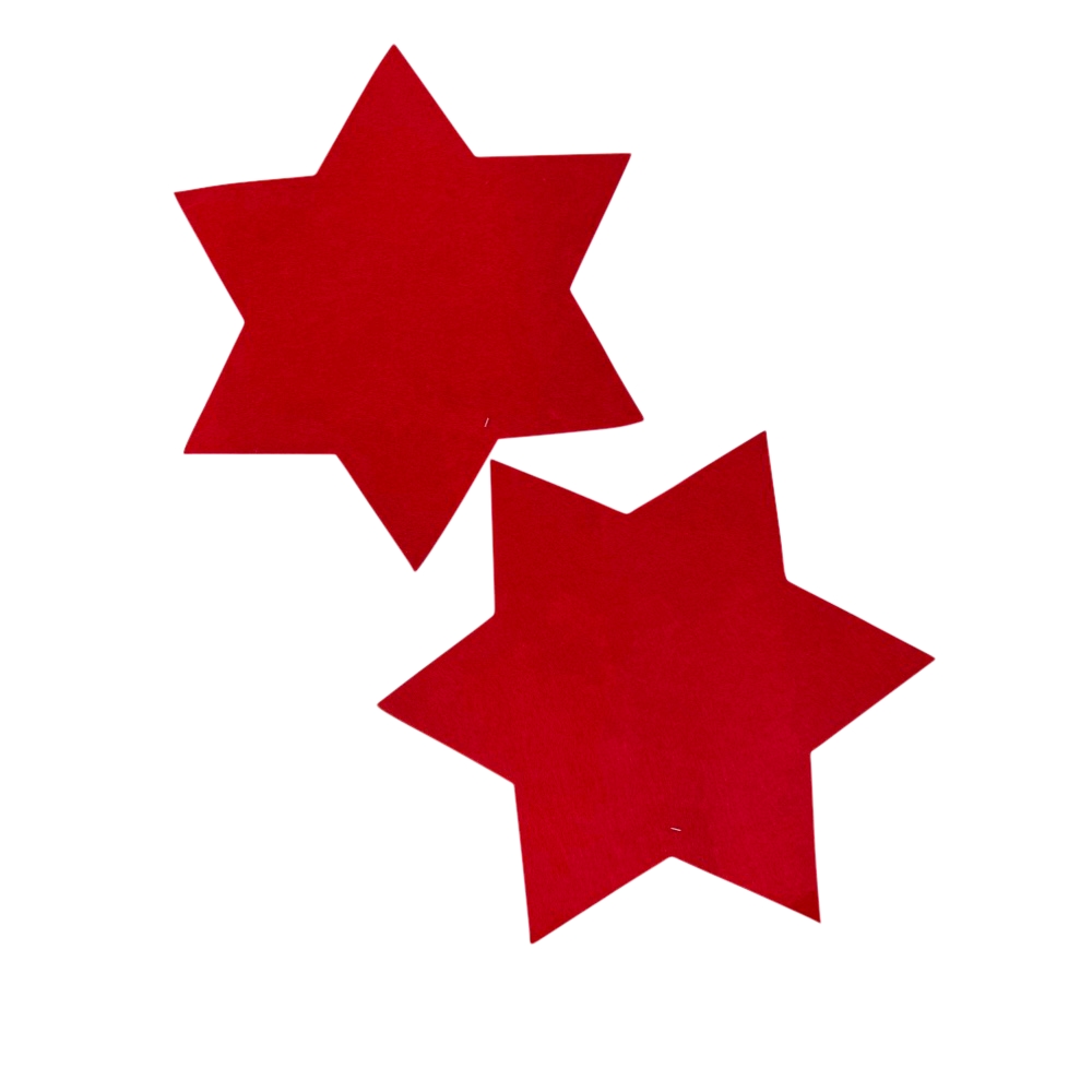 Platzmatten Set 2-tlg. Stern Rot