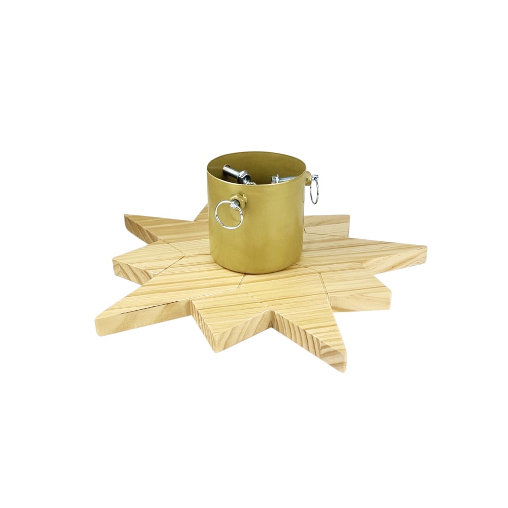 Weihnachtsbaumhalter Daniel Wassertank Ø 42 cm Kiefernholz