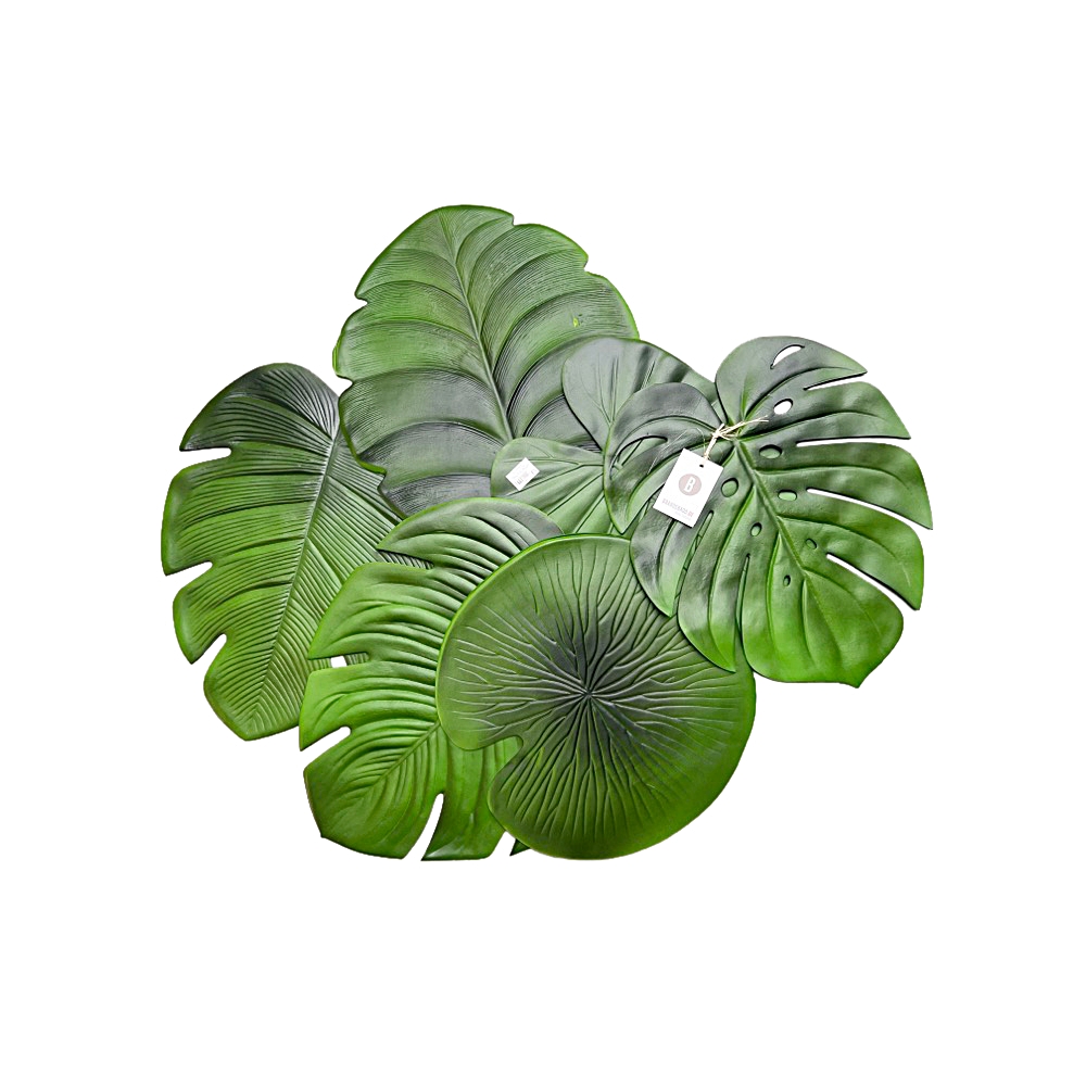 Platzsets Jungle 6-tlg. Blatt Grün