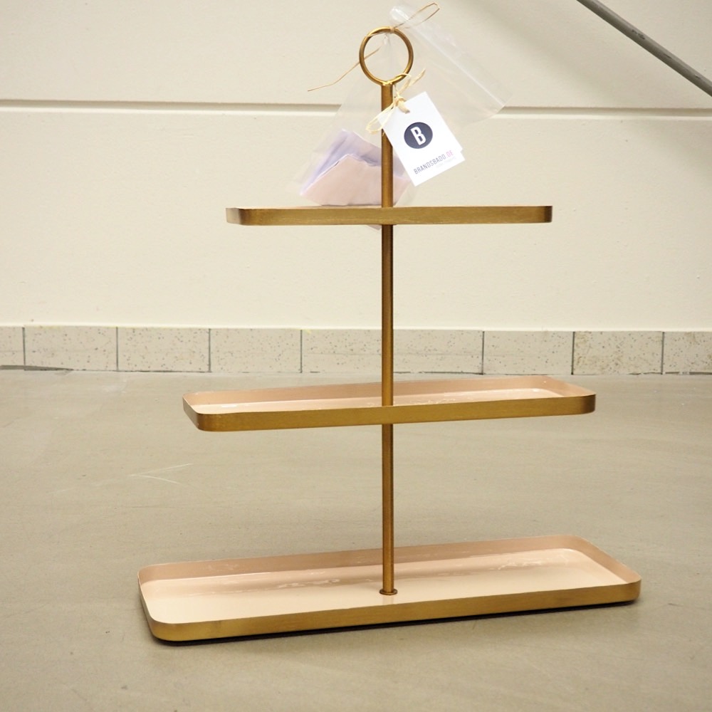Deko Etagere Goldfarben 3 Etagen Ròse H ca. 60cm