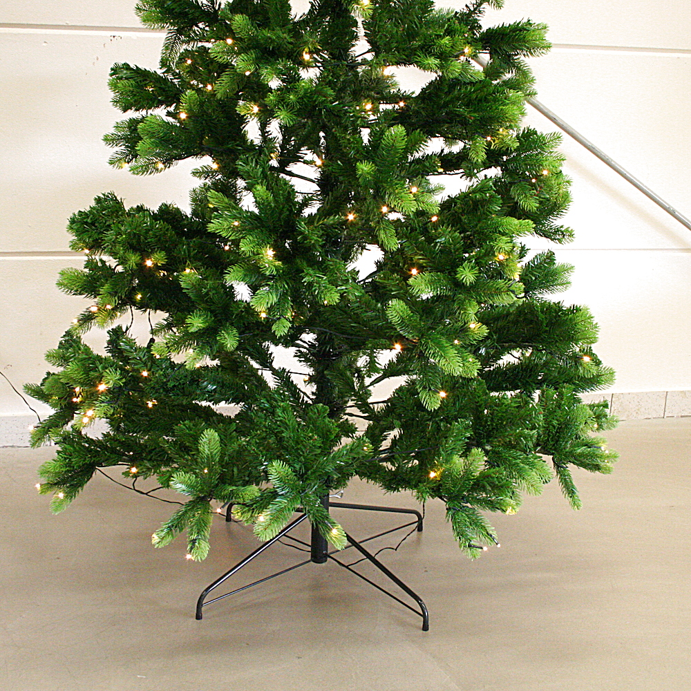 LED-Tannenbaum täuschend echt ca.180 cm LED Kunststoff Metall mittel