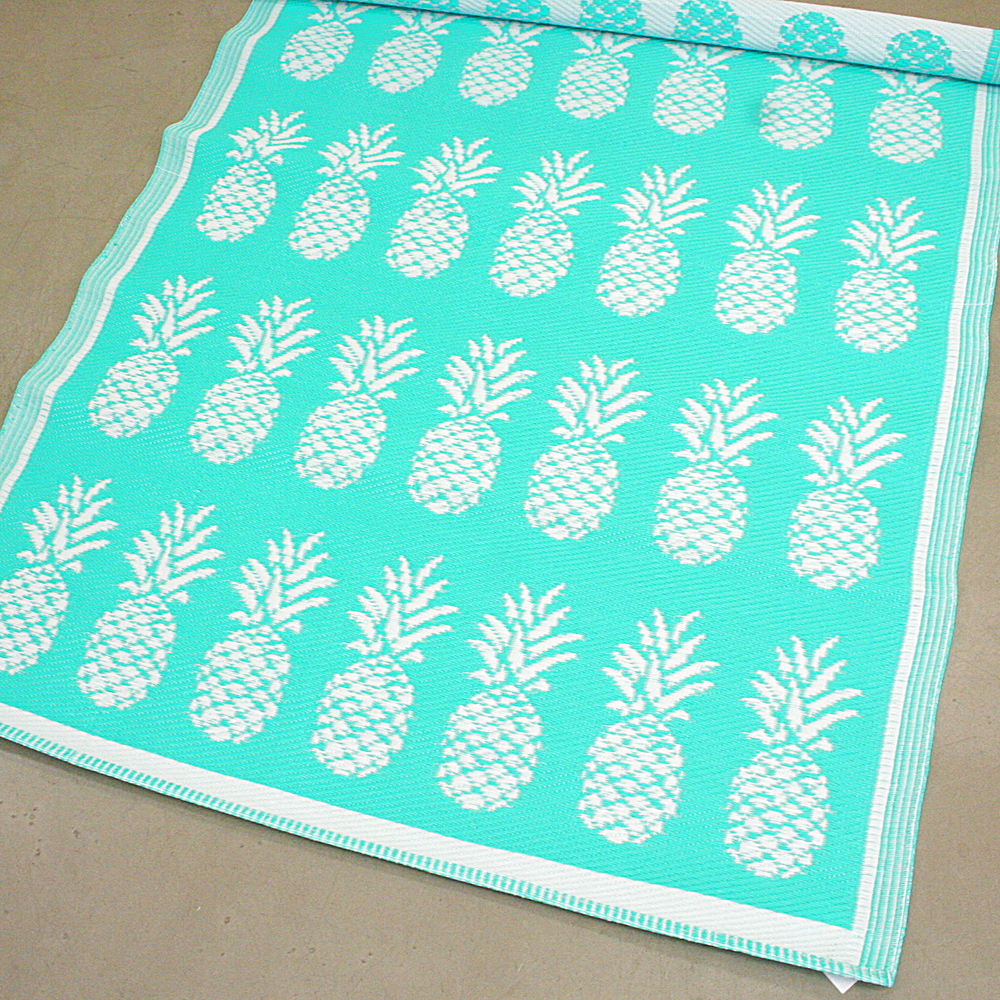 Outdoorteppich Sicily Maße ca. 120 x 180 cm Ananas Motiv