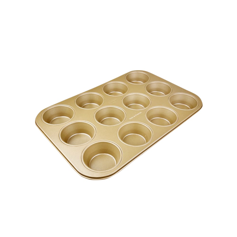 Muffinform Gold für 12 Muffins