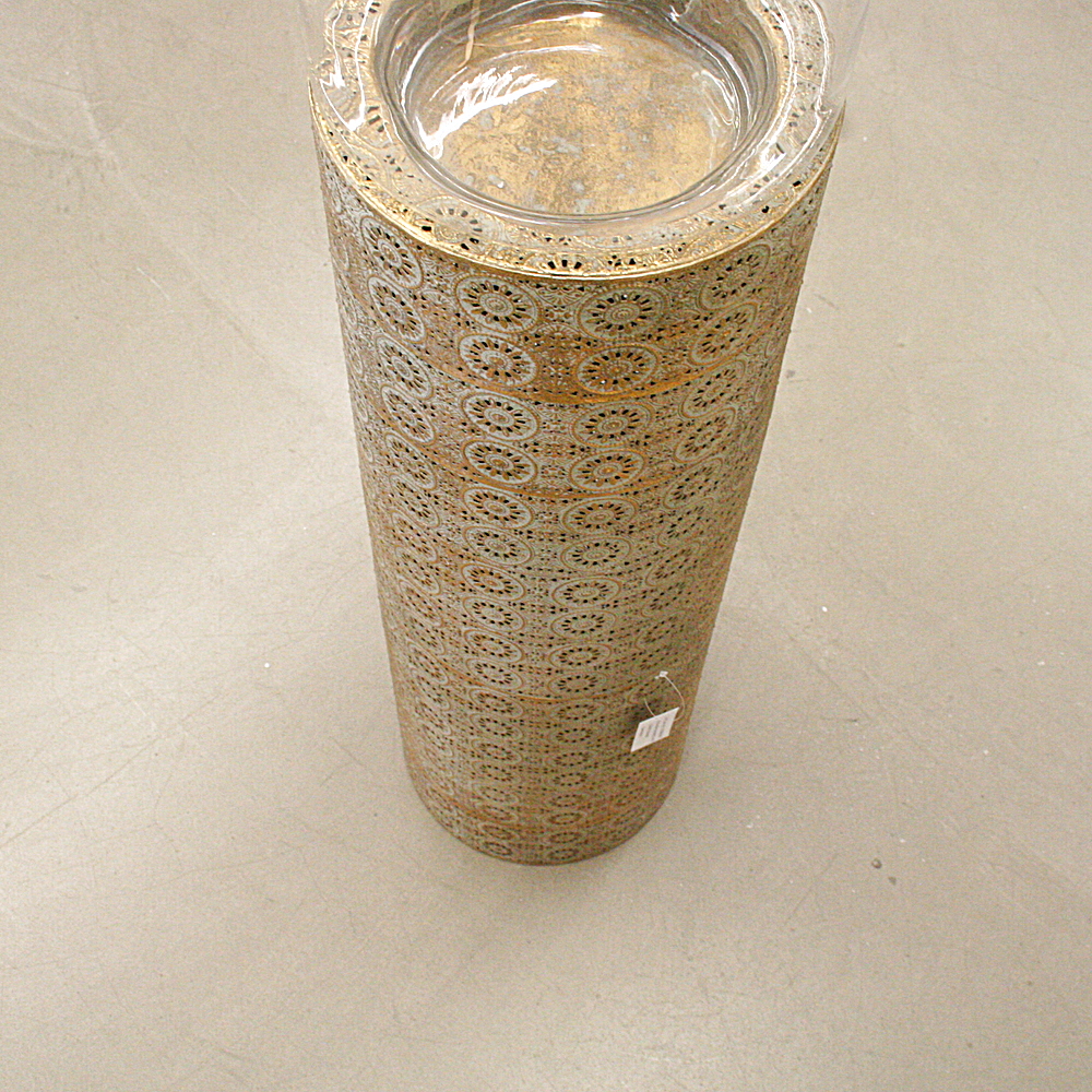 Boden-Windlicht Oriental MIAVILLA Klein ca. Ø25 x H103 cm gold