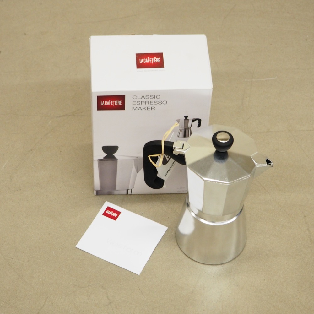 Espressokocher Classic Aluminium 300ml Ø/H 11/21cm 6 Tassen silber
