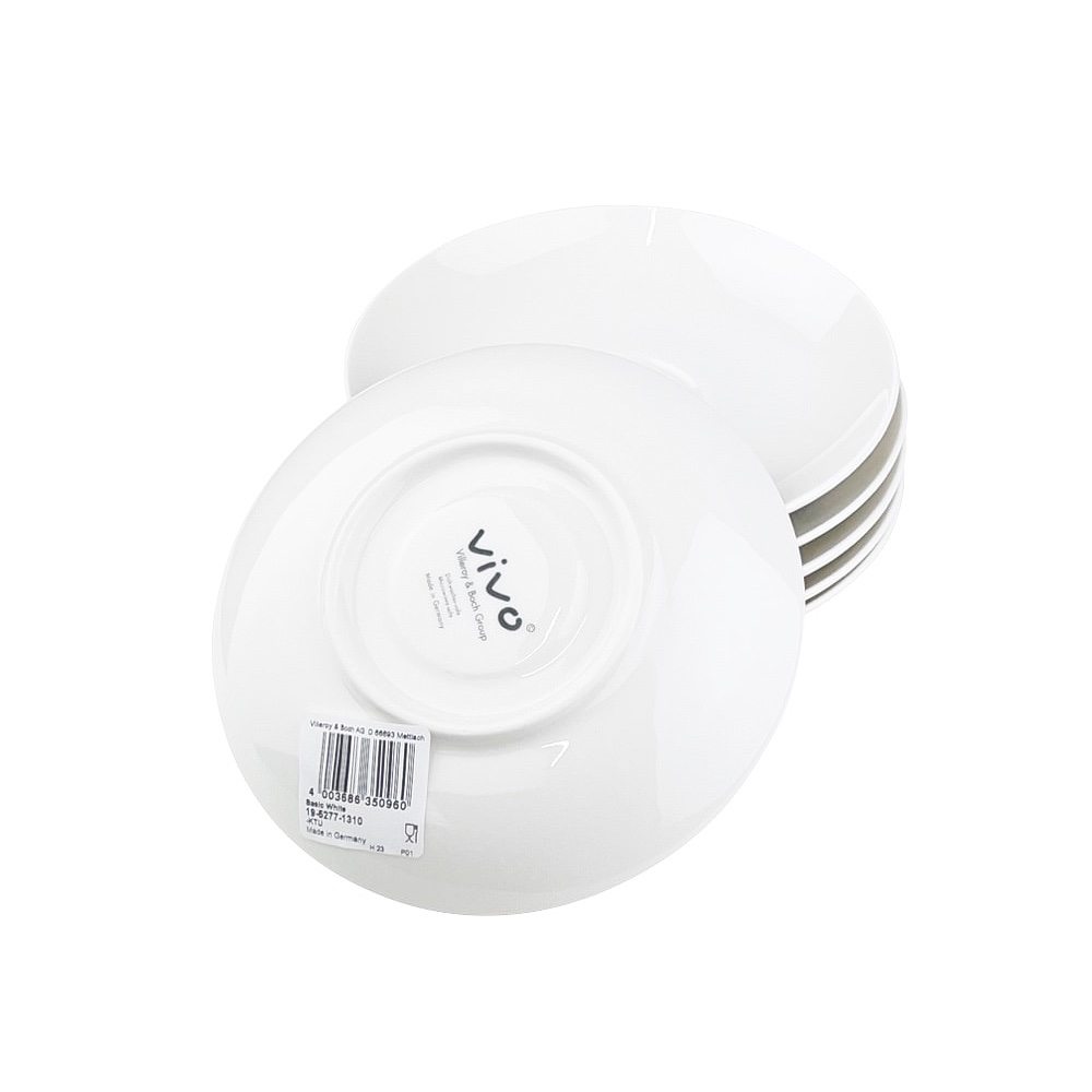 6 Kaffee-Untertassen Basic White Ø 14 cm H 2 cm