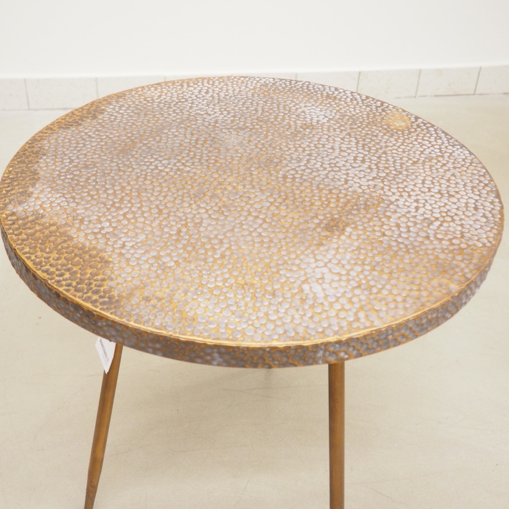 Beistelltisch Cordoba Ø/H ca. 55 cm Eisen antikgold