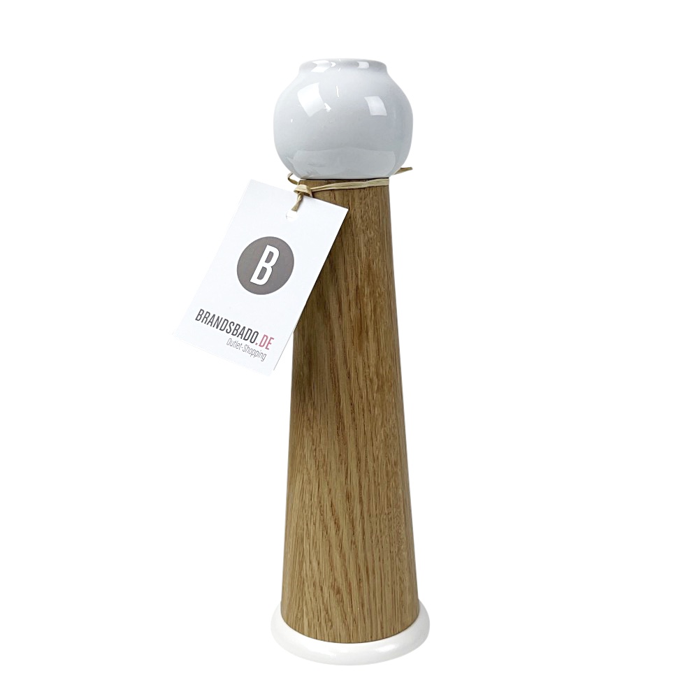 Barrel Salzmühle Groß weiss Holz