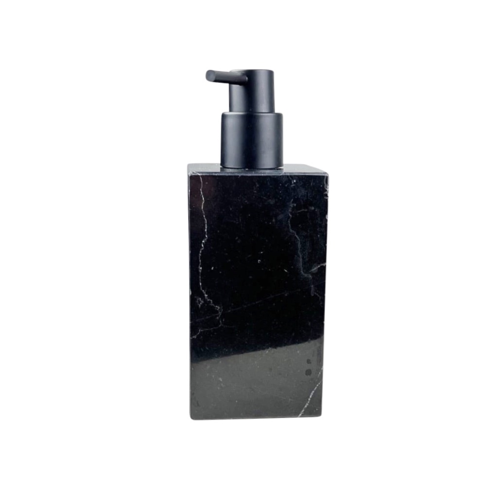 Marmor-Seifenspender Craig 150 ml Marmor Schwarz 7x18x7 cm